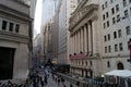 Colonnade of the New York Stock Exchange Royalty Free Stock Photo