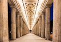 Colonnade at night Royalty Free Stock Photo