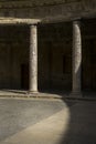 Colonnade, Palace of Charles V interior courtyard, Alhambra, Granada, Spain Royalty Free Stock Photo