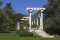 Colonnade in a Park Aivazovsky. Paradise Park. Partenit. Royalty Free Stock Photo
