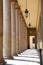 Colonnade in Parma, Italy Royalty Free Stock Photo