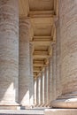 Colonnade in Piazza San Pietro Royalty Free Stock Photo