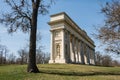 The colonnade on Rajstna is a romantic classicist gloriet near Valtice town, Czech Republic