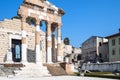 Colonnade roman monument Capitolium of Brixia Royalty Free Stock Photo