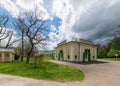 Colonnade of Salt and Meadow mineral springs - Frantiskovy Lazne Franzensbad Royalty Free Stock Photo