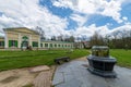 Colonnade of Salt and Meadow mineral springs - Frantiskovy Lazne Franzensbad Royalty Free Stock Photo