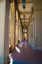 Colonnade in Santarcangelo di Romagna Royalty Free Stock Photo