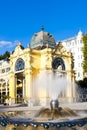 Colonnade with singing fountain, Marianske Lazne (Marienbad), Cz Royalty Free Stock Photo