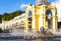 Colonnade with Singing fountain, Marianske Lazne & x28;Marienbad& x29;, Cz Royalty Free Stock Photo