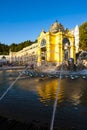 Colonnade with Singing fountain, Marianske Lazne & x28;Marienbad& x29;, Cz Royalty Free Stock Photo