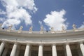 Colonnade at St. Peter`s Square in Rome