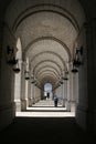 Colonnade at Union Station Washington DC Royalty Free Stock Photo