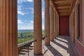 Colonnade of Villa Ludwigshoehe in Edenkoben. Region Palatinate in Germany Royalty Free Stock Photo