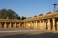 Colonnaded cloister of historic Tomb of Mehmud Begada Royalty Free Stock Photo