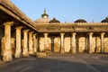 Colonnaded of historic Tomb of Mehmud Begada, Sultan of Gujarat Royalty Free Stock Photo