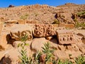 Colonnaded Street in ancient city Petra, Jordan Royalty Free Stock Photo