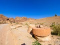 Colonnaded Street in ancient city Petra, Jordan Royalty Free Stock Photo