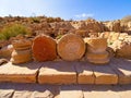 Colonnaded Street in ancient city Petra, Jordan Royalty Free Stock Photo
