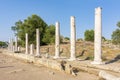 Colonnaded street in ancient Side, Turkey