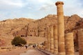 Colonnaded street in Petra