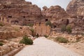 The Colonnaded street. Petra, Jordan Royalty Free Stock Photo