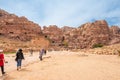 Colonnaded Street in Petra, Jordan Royalty Free Stock Photo