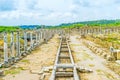 The colonnaded streets of Perge