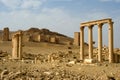 Colonnades and Necropolis, Palmyra Royalty Free Stock Photo