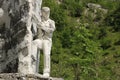 Monument to the tecchiaiolo quarryman to the Carrara marble quar