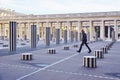 The Colonnes de Buren in the Palais Royal in Paris Royalty Free Stock Photo