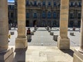 The Colonnes de Buren, Paris, France, on a sunny day Royalty Free Stock Photo