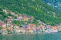 Colonno village and lake Como in Italy Royalty Free Stock Photo