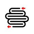 Colonoscopy vector icon