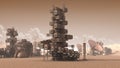 Colony on an arid planet