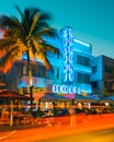 Colony Hotel in Miami South Beach Florida USA Royalty Free Stock Photo