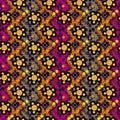 Color abstract ethnic seamless pattern in graffiti style with elements of urban modern style bright quality illustration for your Royalty Free Stock Photo