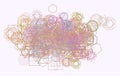 Color abstract mixed pattern generative art background. Texture, template, creative & triangle. Royalty Free Stock Photo