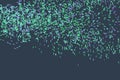 Color abstract motion, particle or random pattern generative art background. Concept, web, motion & canvas. Royalty Free Stock Photo
