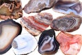 Color agates background Royalty Free Stock Photo