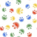 Color Air conditioner icon isolated seamless pattern on white background. Vector Royalty Free Stock Photo