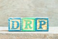 Color letter block in word DRP Abbreviation of Disaster recovery plan, Distribution resource planning, Dividend