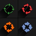 Color arrow reload, refresh, rotation, repeat icon