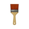 color artist paint brush cartoon vector illustration Royalty Free Stock Photo