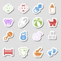 Color Baby Icons as Labes