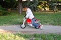 Color baby with toy motorcycles