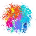 Color background of paint splashes Royalty Free Stock Photo