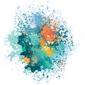 Color background of paint splashes Royalty Free Stock Photo