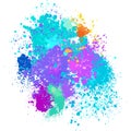 Color background of paint splashes Royalty Free Stock Photo