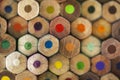 Close up color pencils on background Royalty Free Stock Photo