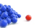 Color balls crowd Royalty Free Stock Photo